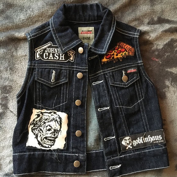 Dickies Denim 24 Month Elvira Punk Vest - Picture 2 of 2